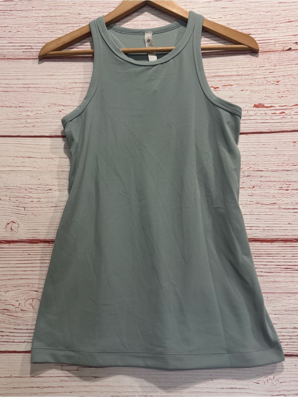 Lululemon Align Hip-Length Racerback Tank Top in Silver Blue Sz 6